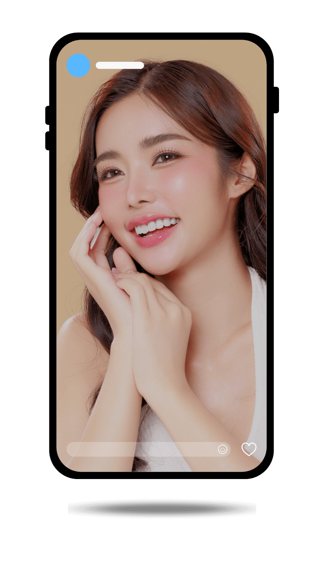 SkinGenii mobile app showing skin analysis